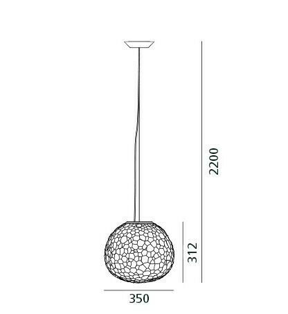 Artemide Meteorite suspension