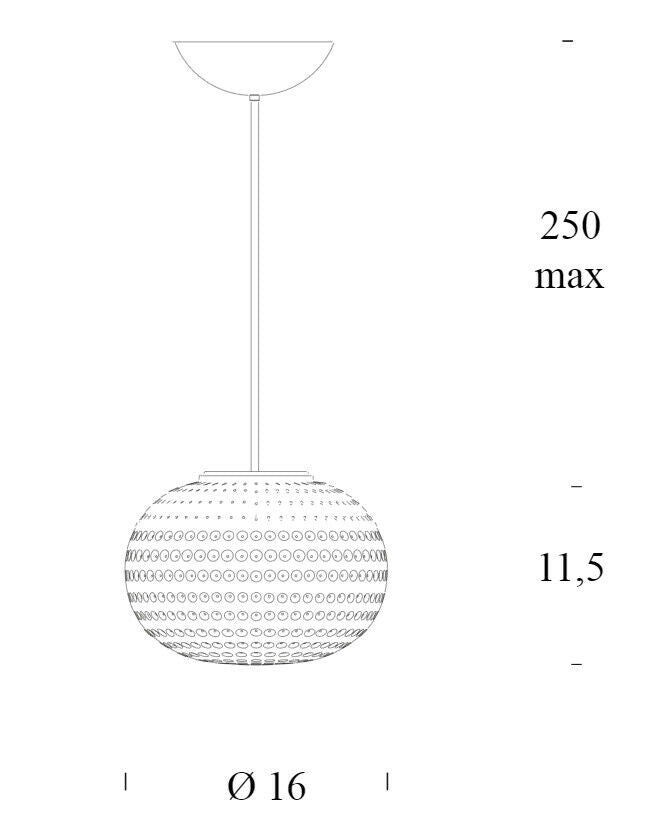 Fontana Arte Bianca suspension