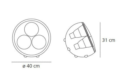 Artemide Yang floor / table