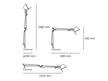 Artemide Tolomeo Mini morsetto tavolo