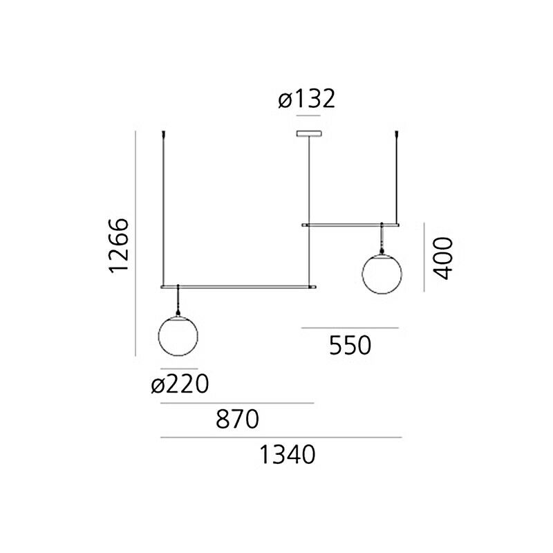 Artemide nh S3 2 ARMS suspension