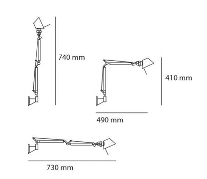 Artemide Tolomeo Micro LED parete