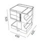 B-LINE - Boby - Carrello Contenitore 2 cassetti h 52,5