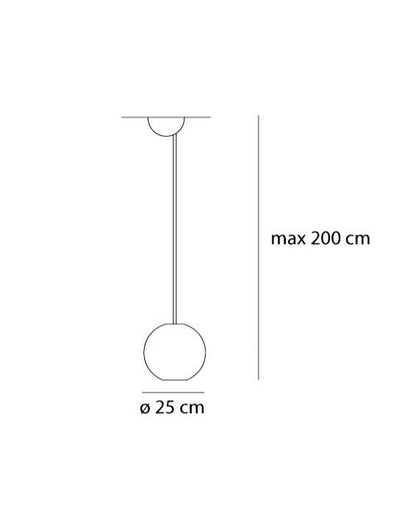 Artemide Aggregato Sfera sospensione