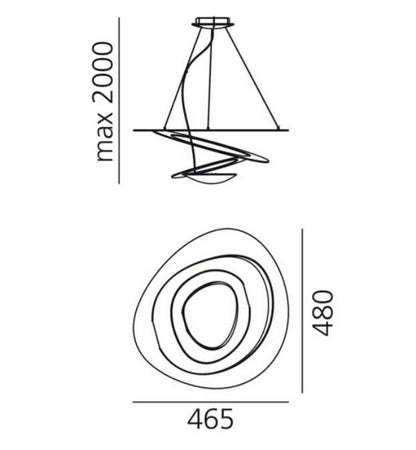 Artemide Pirce Micro LED suspension