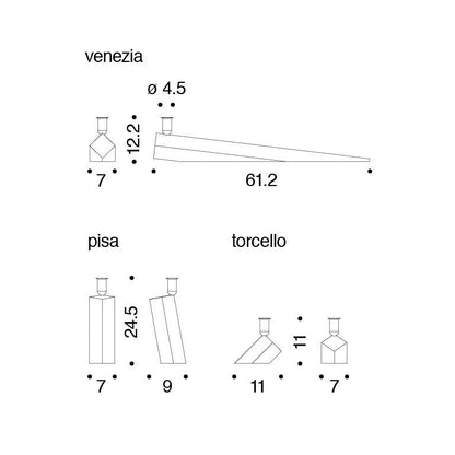 Danese Milan Venice / Pisa / Torcello - Candle holder