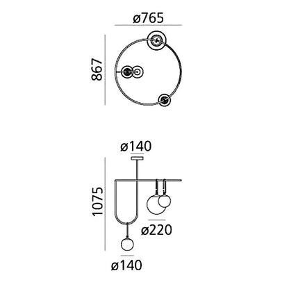 Artemide nh S4 CIRCULAIRE sospensione