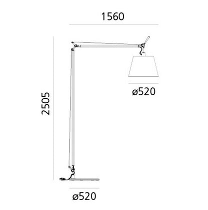 Artemide Tolomeo Maxi floor