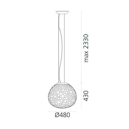 Artemide Meteorite suspension