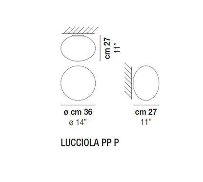 Vistosi Lucciola wall/ceiling