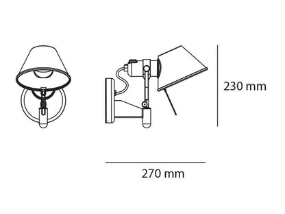 Artemide Tolomeo Faretto / MICRO Wall spotlight