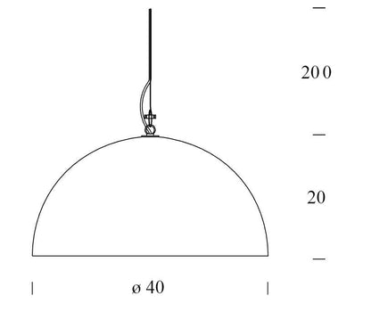 Fontana Arte Cupola suspension