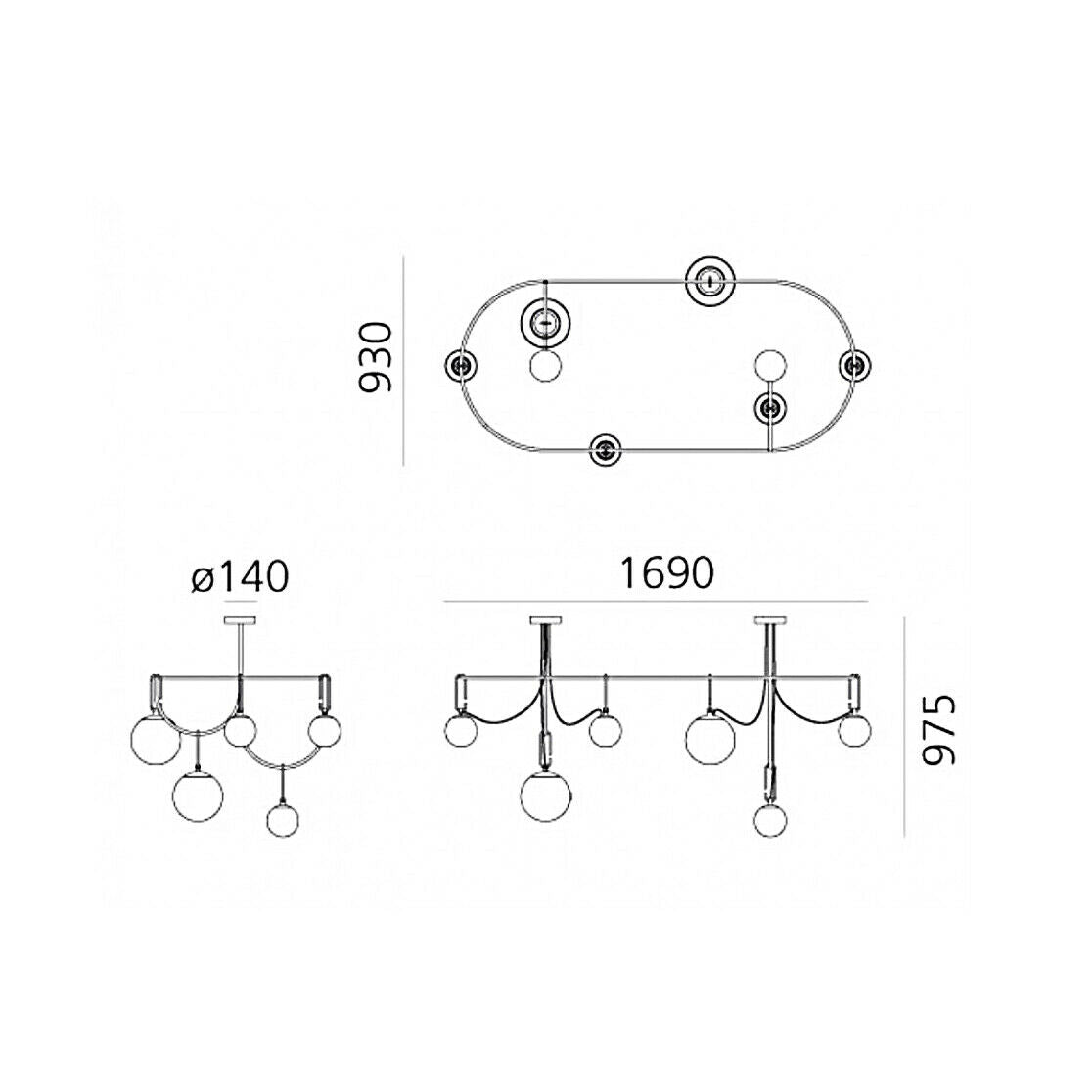 Artemide nh S5 ELLIPTIC sospensione