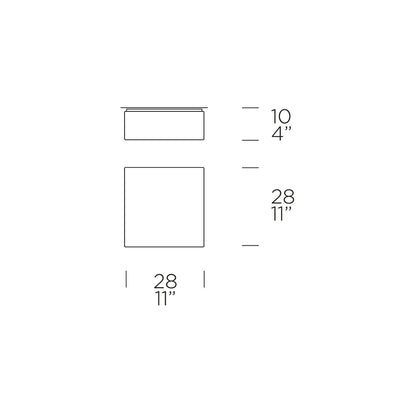 Leucos Cubi P-PL 28 parete / soffitto