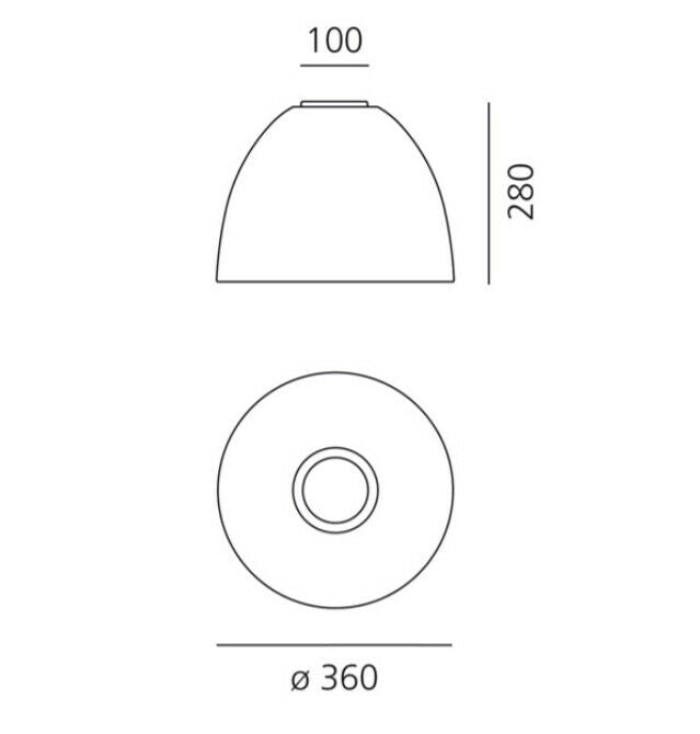 Artemide Nur Mini LED soffitto