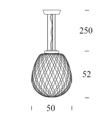 Fontana Arte Pinecone ø 50 × 52 sospensione