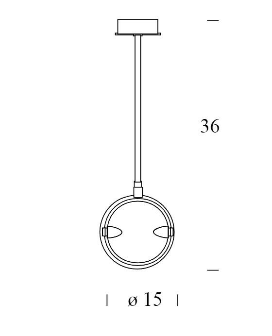 Fontana Arte Nobi ø15×36 suspension 