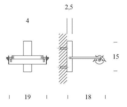 Fontana Arte Scintilla wall