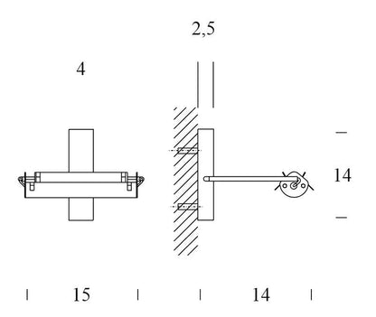 Fontana Arte Scintilla wall