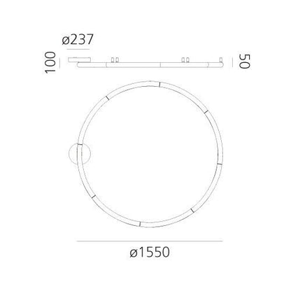 Artemide Alphabet Of Light Circular parete / soffitto