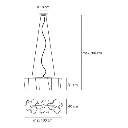 Artemide Logico 3 in linea sospensione