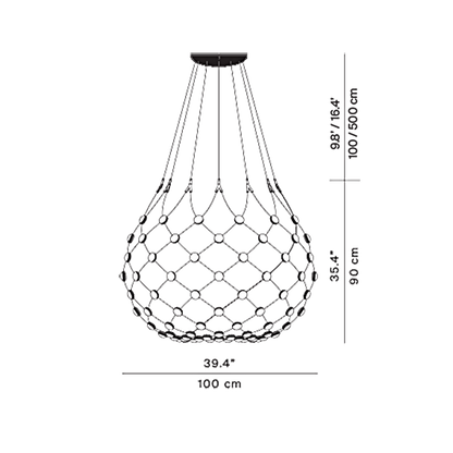 Luceplan Mesh Ø 100 sospensione