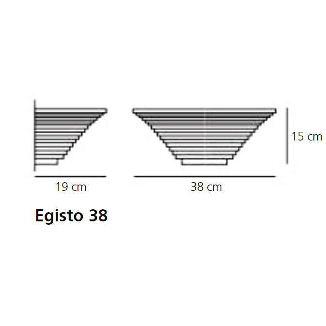 Artemide Egisto 28 e 38 - Diffusore / Vetro di Ricambio