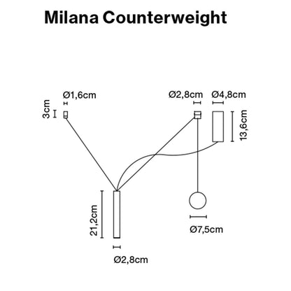 Marset Milana Counterweight sospensione