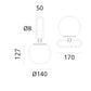 Artemide nh 1217 tavolo
