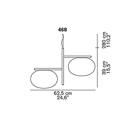 Oluce Alba 468 sospensione