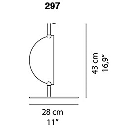 Oluce Superluna 297 table