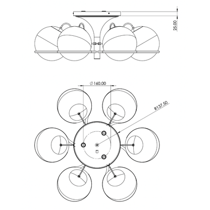 Astep Model 2042/6 Ceiling 