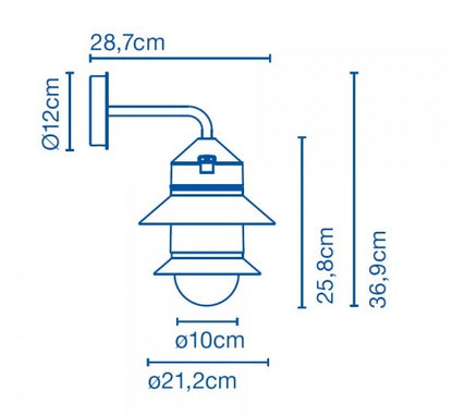 Marset Santorini IP65 Fixed Stem Wall 