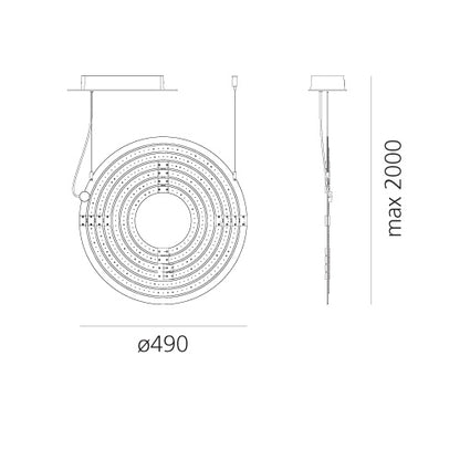 Artemide Copernico 500 sospensione