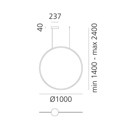 Artemide Discovery Vertical 100 sospensione