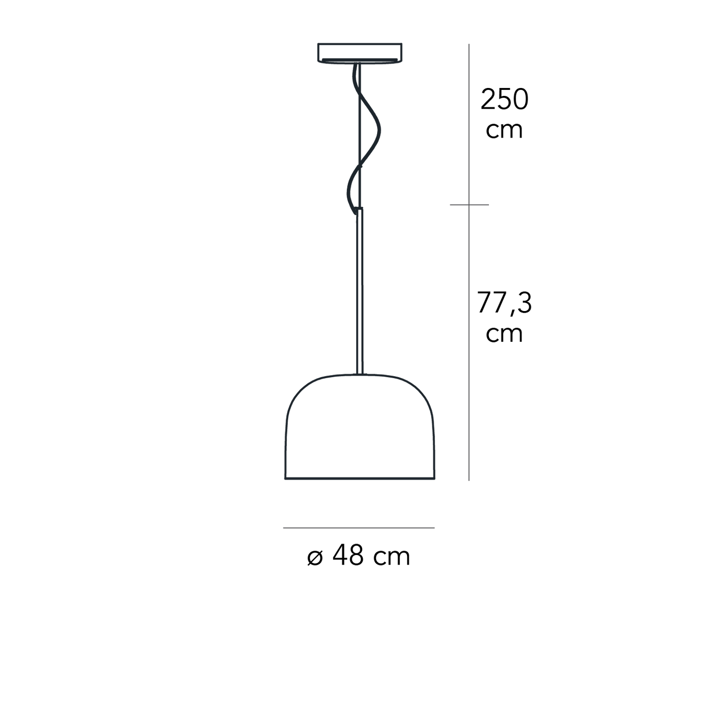 Fontana Arte Equatore suspension 