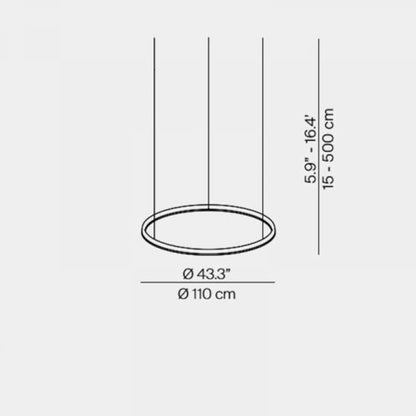 Luceplan Compendium Circle Ø 110 Sospensione
