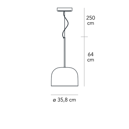 Fontana Arte Equatore suspension 