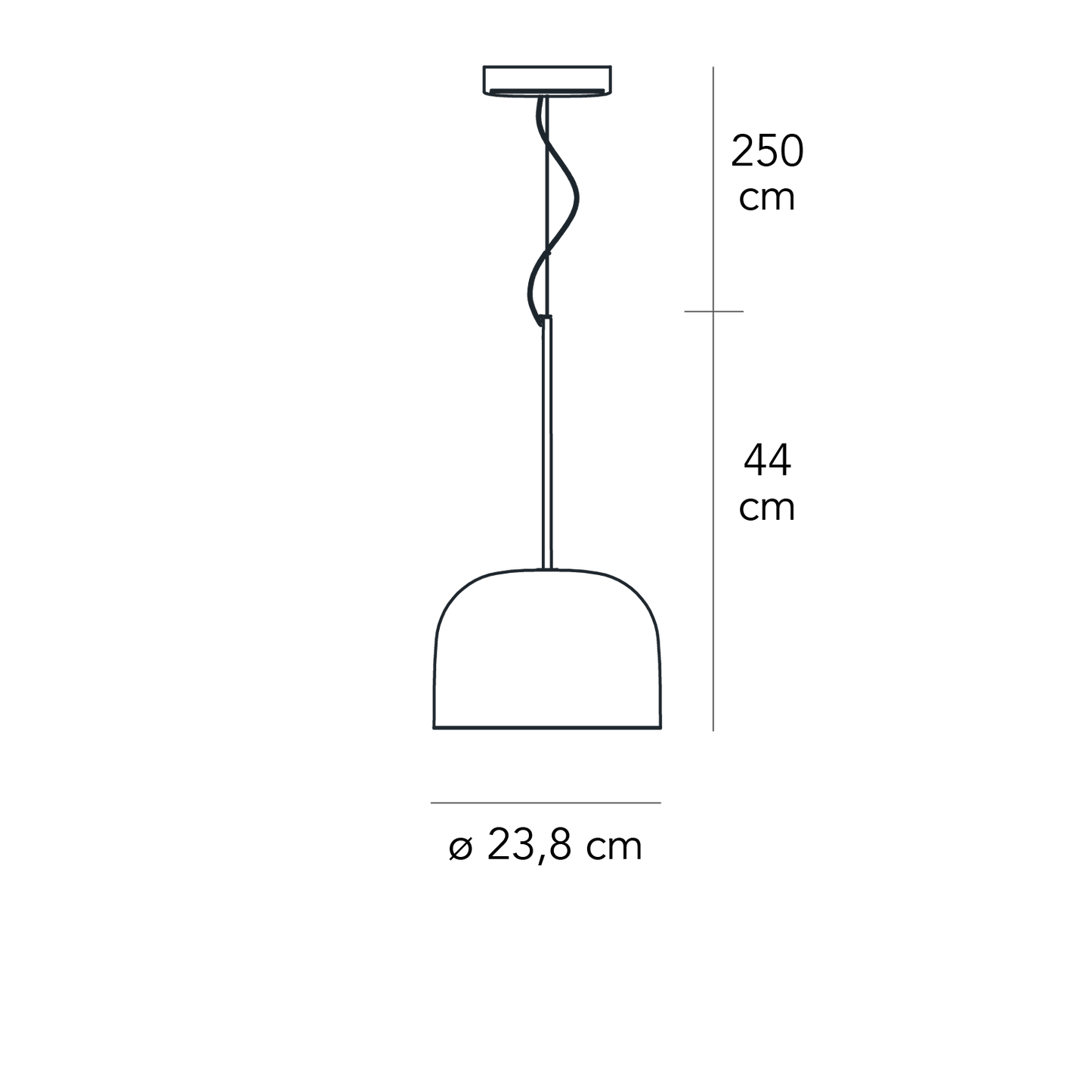 Fontana Arte Equatore suspension 