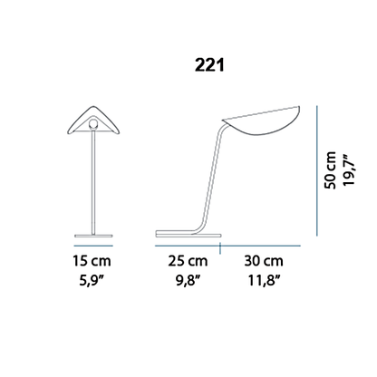 Oluce Plume 221 table