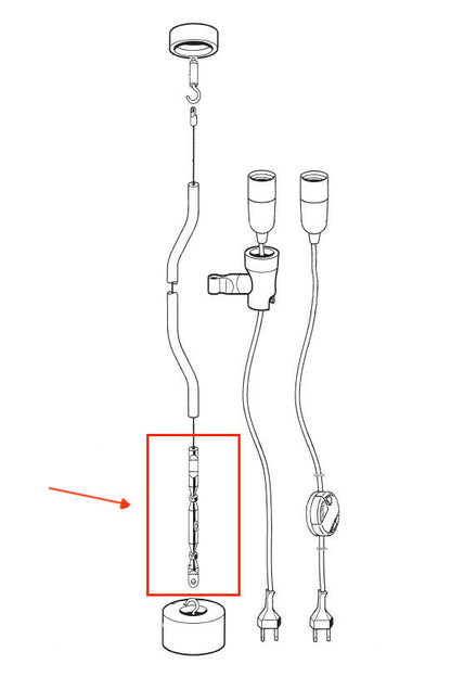 FLOS Parentesi Ricambio tenditore Inox per cavo