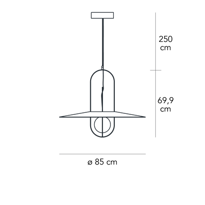 Fontana Arte Setareh Glass Large suspension