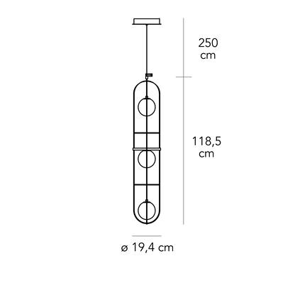 Setareh Art Fountain Large suspension