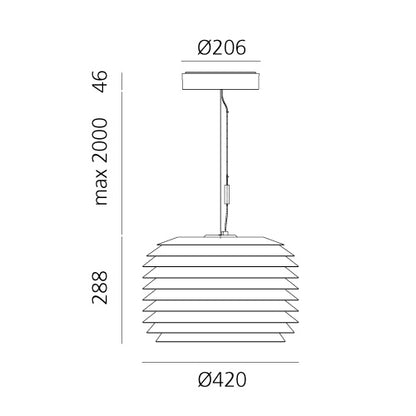 Artemide Slicing - Suspension 42 