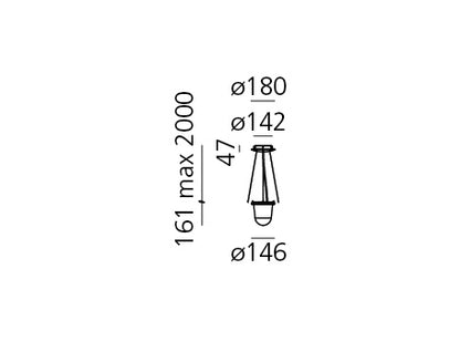 Artemide Tolomeo Lampione Suspension