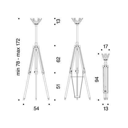 Danese Milano Trespolone Appendiabiti Portaombrelli